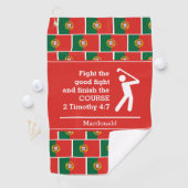 Gepersonaliseerde PORTUGAL Christelijk Golfhanddoek (Insitu)