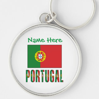 Gepersonaliseerde Portugese Vlag Erfgoed  Sleutelhanger