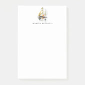 Gepersonaliseerde post haar | Rustieke herfstdenne Post-it® Notes (Voorkant)