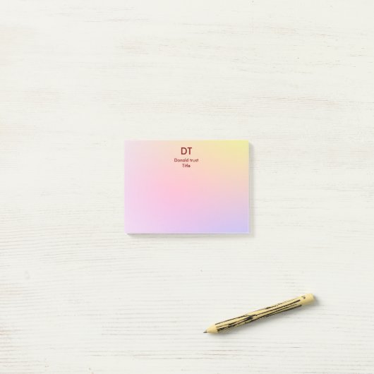 Gepersonaliseerde Post-It Notes (Op bureau)