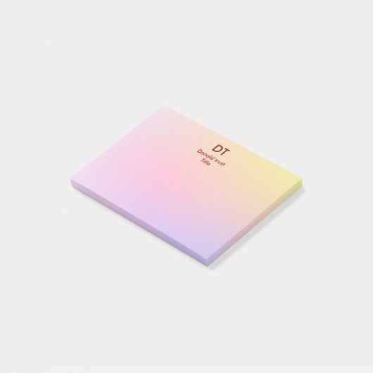 Gepersonaliseerde Post-It Notes (Schuin)