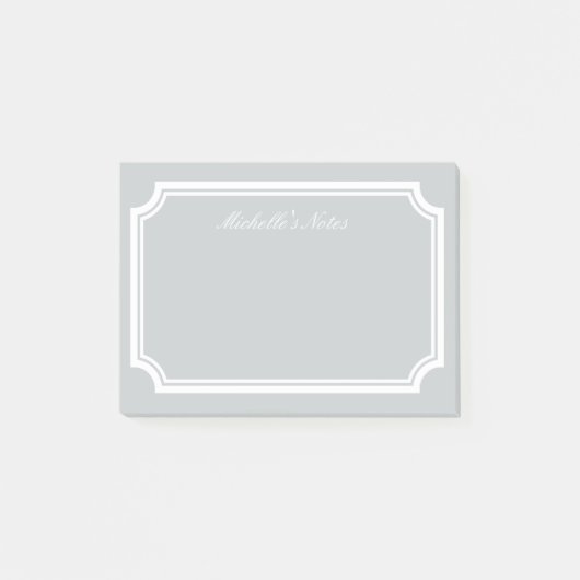 Gepersonaliseerde Post-it® notes met elegante rand (Voorkant)