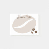 Gepersonaliseerde Post-it® notes met koffiebonen g (Voorkant)
