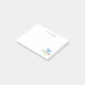 Gepersonaliseerde Post-it® notes met vogelillustra (Schuin)