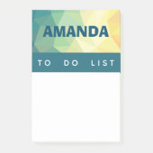 Gepersonaliseerde Post it notes modern design (Voorkant)