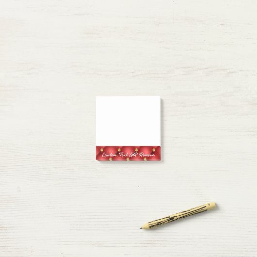 Gepersonaliseerde Post-it® notes Red Gold (Op bureau)