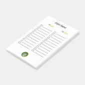 Gepersonaliseerde Post-it Notes te doen om JK 2025 (Schuin)