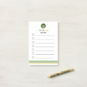 Gepersonaliseerde Post-it Notes to Do List 2025 JK (Op bureau)