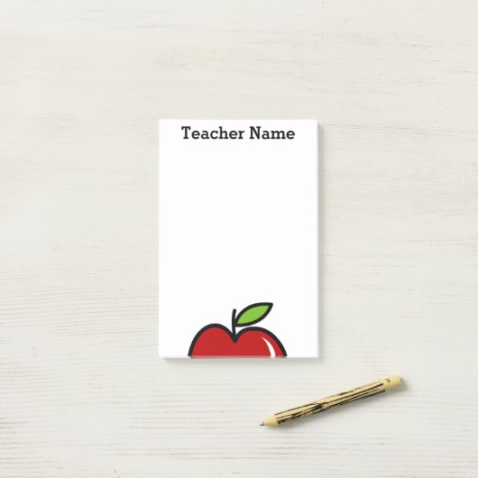 Gepersonaliseerde Post-it® notes voor docenten (Op bureau)