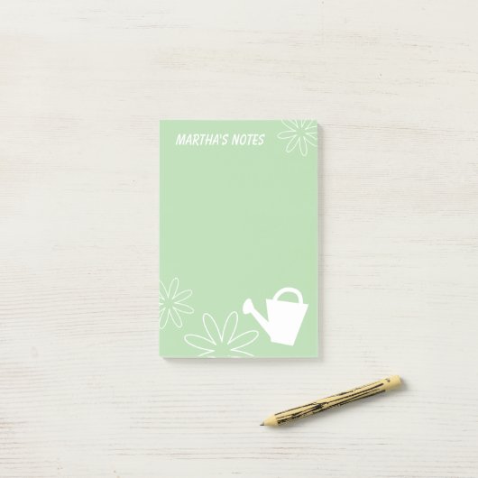 Gepersonaliseerde Post-it® notes voor plant liefhe (Op bureau)