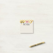 Gepersonaliseerde post-it notities van de leerkrac post-it® notes (Op bureau)