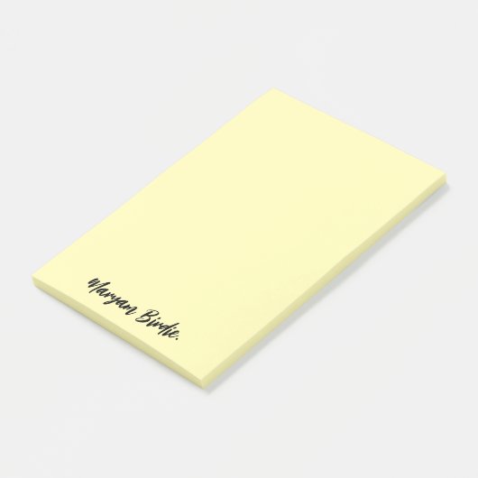 Gepersonaliseerde Post-it Sticky Notes met naam (Schuin)