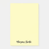 Gepersonaliseerde Post-it Sticky Notes met naam (Voorkant)