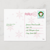 Gepersonaliseerde Post Kaart van Santa (Achterkant)