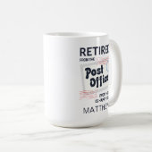 Gepersonaliseerde postarbeider in ruste koffiemok (Voorkant rechts)