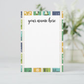 Gepersonaliseerde postzegels Notecards Bedankkaart (Staand voorkant)