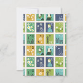 Gepersonaliseerde postzegels Notecards Bedankkaart (Achterkant)