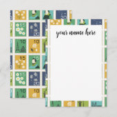 Gepersonaliseerde postzegels Notecards Bedankkaart (Voorkant / Achterkant)