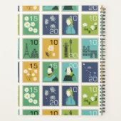Gepersonaliseerde postzegels Planner Notitieboek (Achterkant)