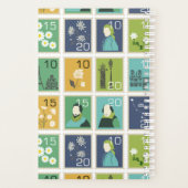 Gepersonaliseerde postzegels Planner Notitieboek (Achterkant)