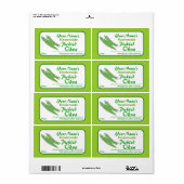 Gepersonaliseerde pot Stickers ingelegde okra groe (Full Sheet)