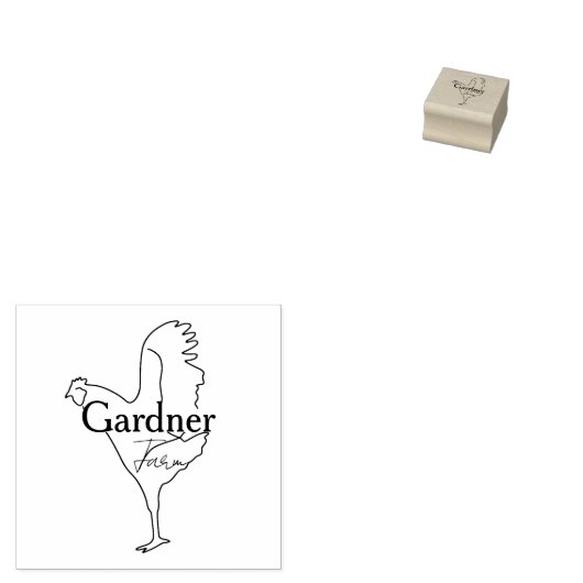 Gepersonaliseerde potlood Art Kip Naam Ei Rubberstempel (Gestempeld)