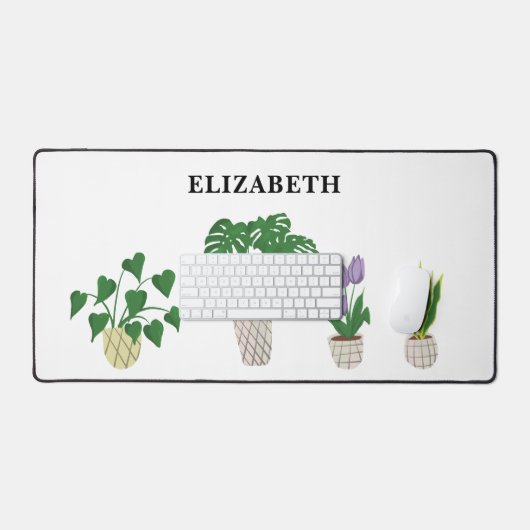 Gepersonaliseerde Potten Planten Tropische Monster Bureaumat (Keyboard & Muis)