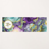 Gepersonaliseerde prachtige Amethyst Crystal Geode Yogamat (Voorkant (horizontaal))