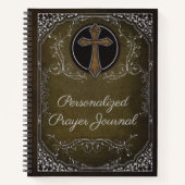 Gepersonaliseerde Prayer Journal Religieuze Notitieboek (Voorkant)