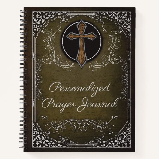 Gepersonaliseerde Prayer Journal Religieuze Notitieboek (Voorkant)