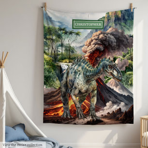 Gepersonaliseerde Prehistorische Dinosaurus Deken