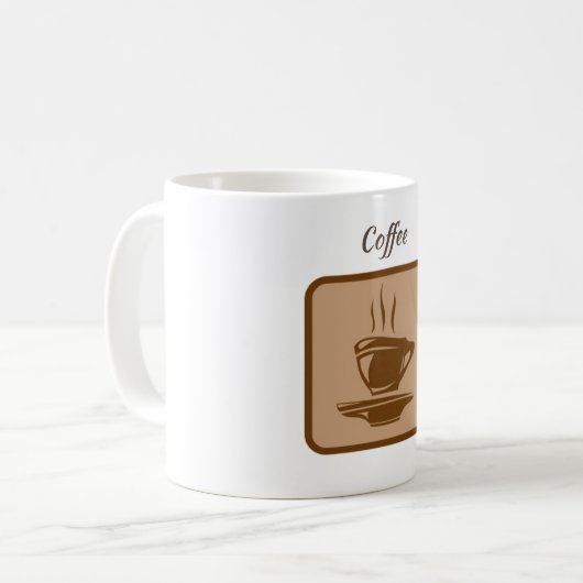 Gepersonaliseerde premium koffie Mok (Voorkant links)