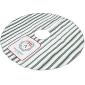 Gepersonaliseerde Preppy Holiday Krans Monogram & Kerstboom Rok (Gekanteld)