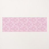 Gepersonaliseerde Preppy in roze Mandala Art Deco Yogamat (Achterkant (horizontaal))