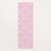 Gepersonaliseerde Preppy in roze Mandala Art Deco Yogamat (Achterkant)