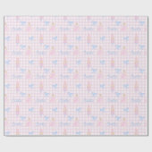 Gepersonaliseerde Preppy Notenkraker Aangepaste na Cadeaupapier (Vlak)