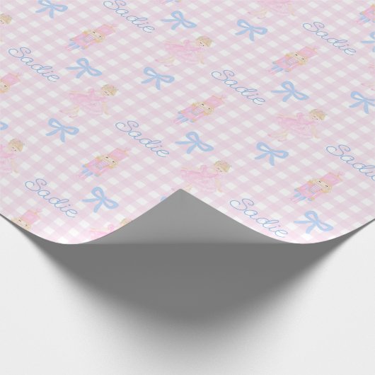 Gepersonaliseerde Preppy Notenkraker Aangepaste na Cadeaupapier (Hoek)