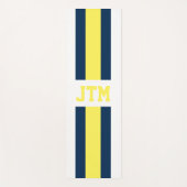 Gepersonaliseerde Preppy Yoga Mat Monogram Strepen (Voorkant)