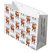 Gepersonaliseerde pretkerst groot cadeauzakje (Voorkant Gekanteld)