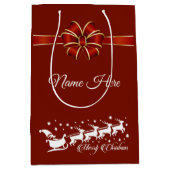 Gepersonaliseerde pretkerst medium cadeauzakje (Voorkant)