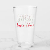 Gepersonaliseerde pretkerst met rode/groene Stippe Glas (Achterkant)