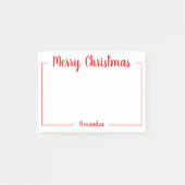 Gepersonaliseerde pretkerst post-it® notes (Voorkant)