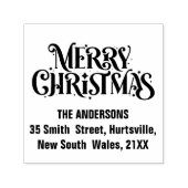 Gepersonaliseerde pretkerst  zelfinktende stempel (Design)