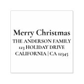 Gepersonaliseerde pretkerst zelfinktende stempel (Design)