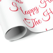 Gepersonaliseerde Prettige feestdagen Cadeaupapier (Rol Hoek)