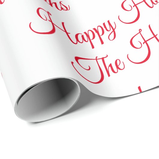 Gepersonaliseerde Prettige feestdagen Cadeaupapier (Rol Hoek)