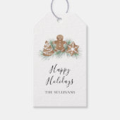 Gepersonaliseerde Prettige feestdagen Cookies Cadeaulabel (Voorkant)