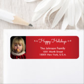 Gepersonaliseerde Prettige feestdagen Return Addre Etiket (Insitu)