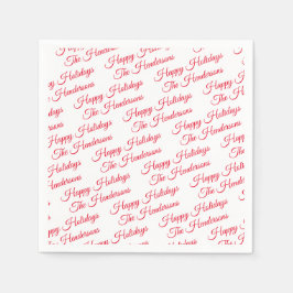 Gepersonaliseerde Prettige feestdagen Servet