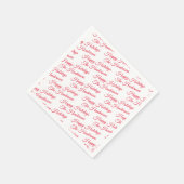 Gepersonaliseerde Prettige feestdagen Servet (Hoek)